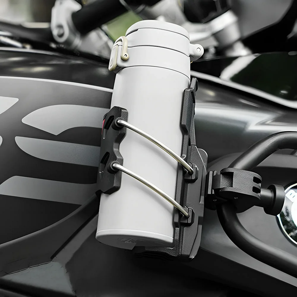 360° Adjustable Handlebar Cup Cage Universal Bike Motorcycle Water Bottle Holder For MTB Road Cycling ADV Motorbike