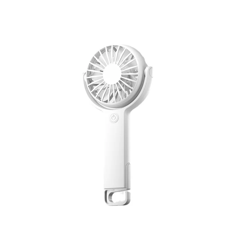 Customized. New 2025 Handheld Folding Rotating USB Fan Outdoor Carabiner Silent Desktop Fan