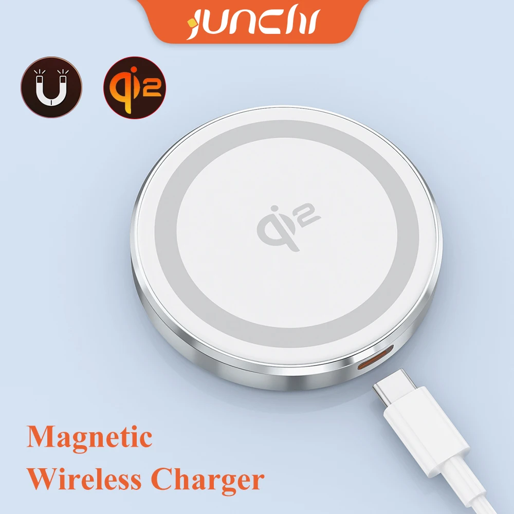 QI2 Portable Wireless Charger Concealed Folding Bracket iPhone Charger Magnetic Induction Charging Panel for iPhone 16 pro max