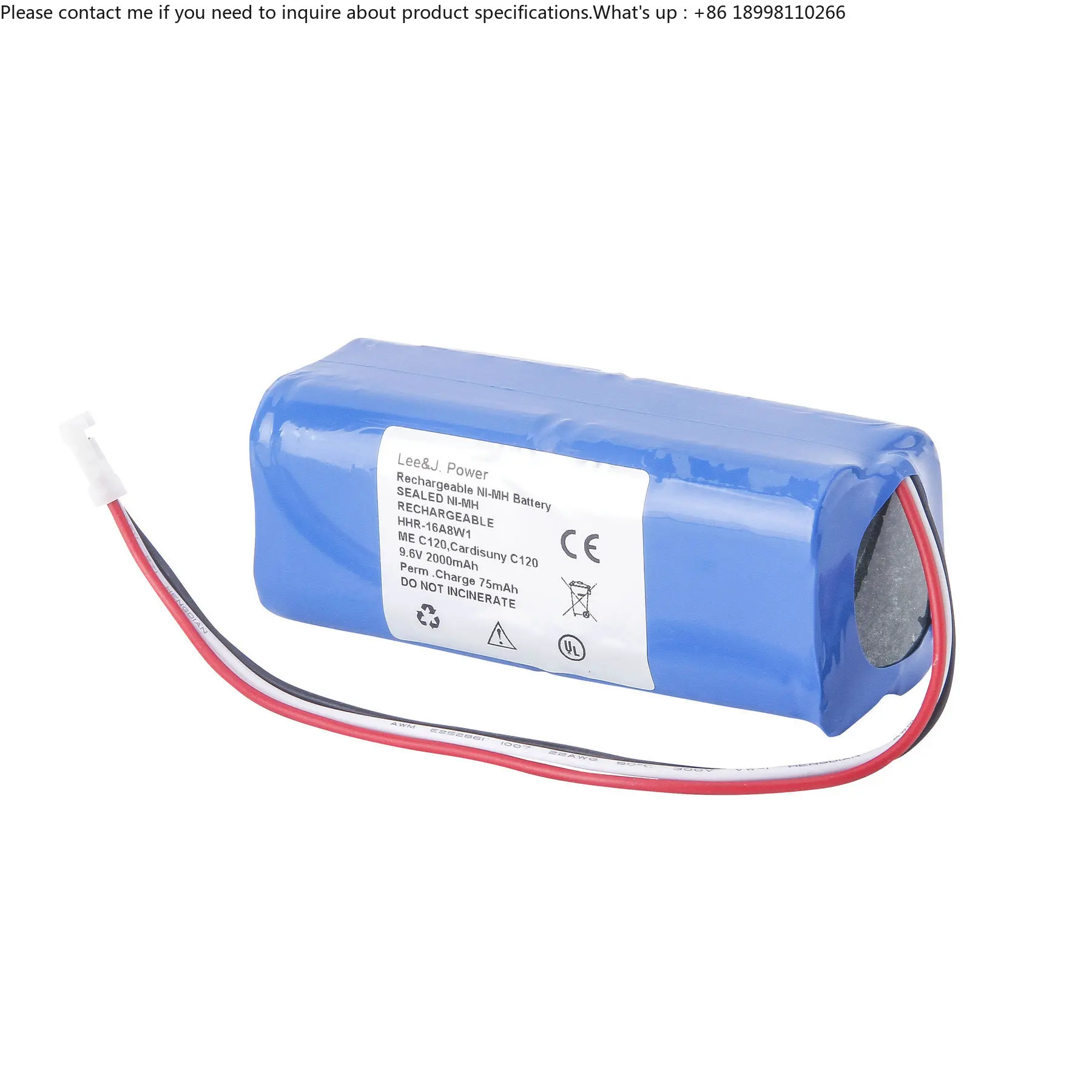 for 9.6V 2000mah Nickel Metal Hydride Medical Equipment C-120 ME Card isuny Ni-MH Battery for Fu kuda C120