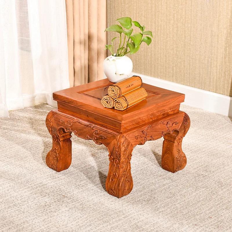 

Mahogany furniture, solid wood shoe changing low stool