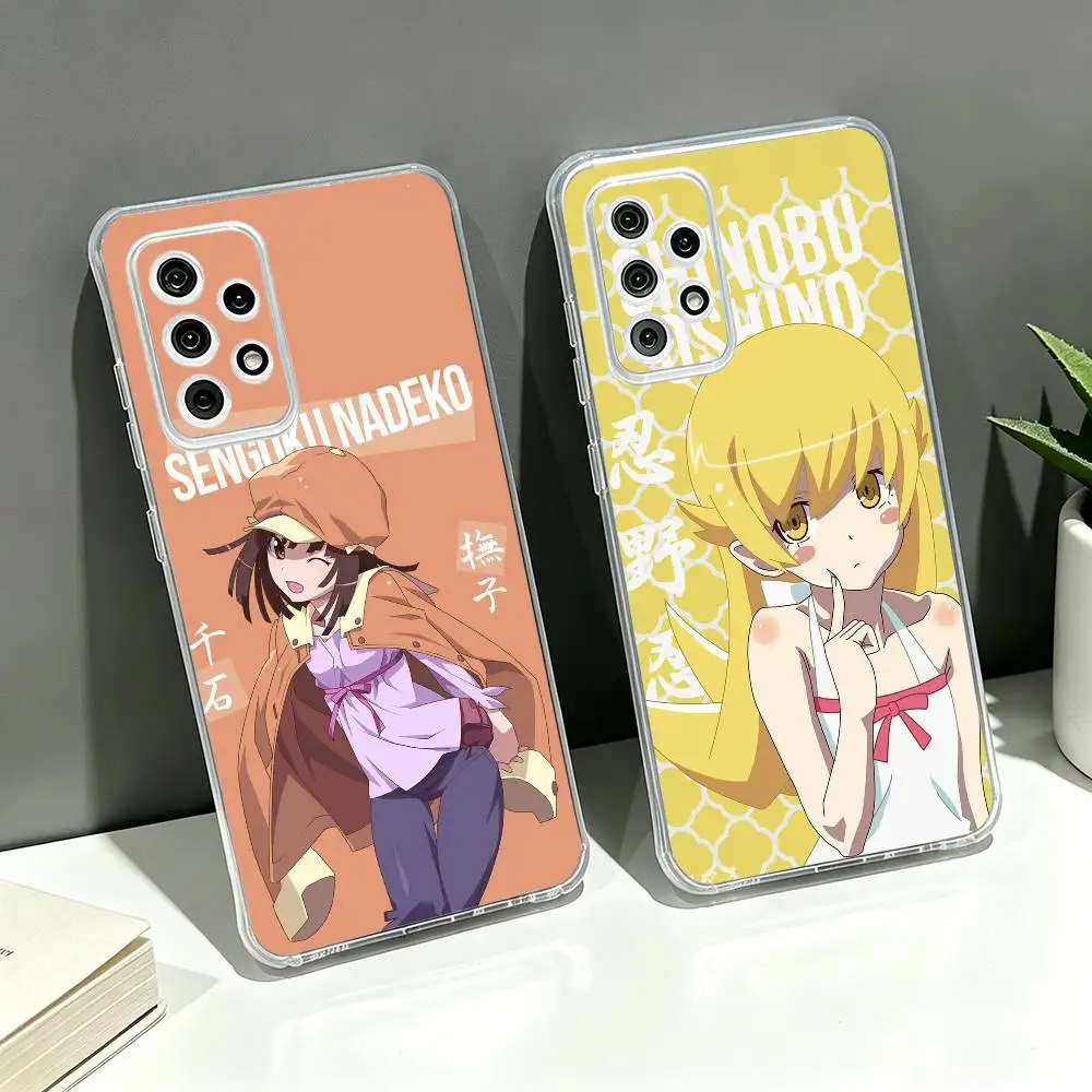 B-Bakemonogatari Classic Anime Phone Case Transparent Silicone Soft For Samsung S30 S25+ S24 S23 S22 S21 Ultra Plus