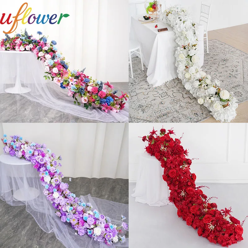 

Искусственные цветы: роскошные розы, пионы, цветы сакуры, 200 см, для украшения стола, свадебного декора, фоновой стены