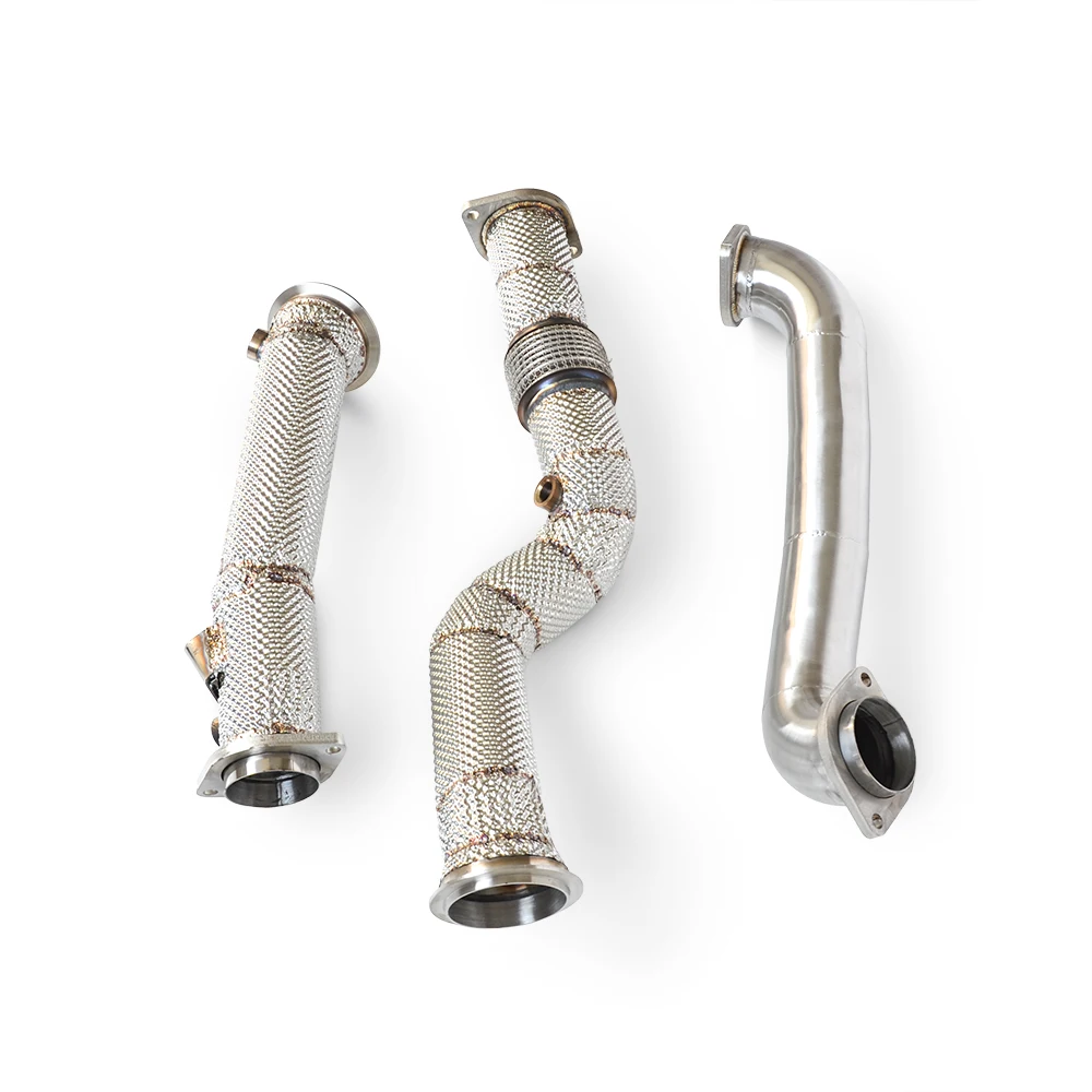 For BMW M3 M4 G80 G82 3.0T 2019-2023 stainless steel head section high performance exhaust system Catless Downpipe