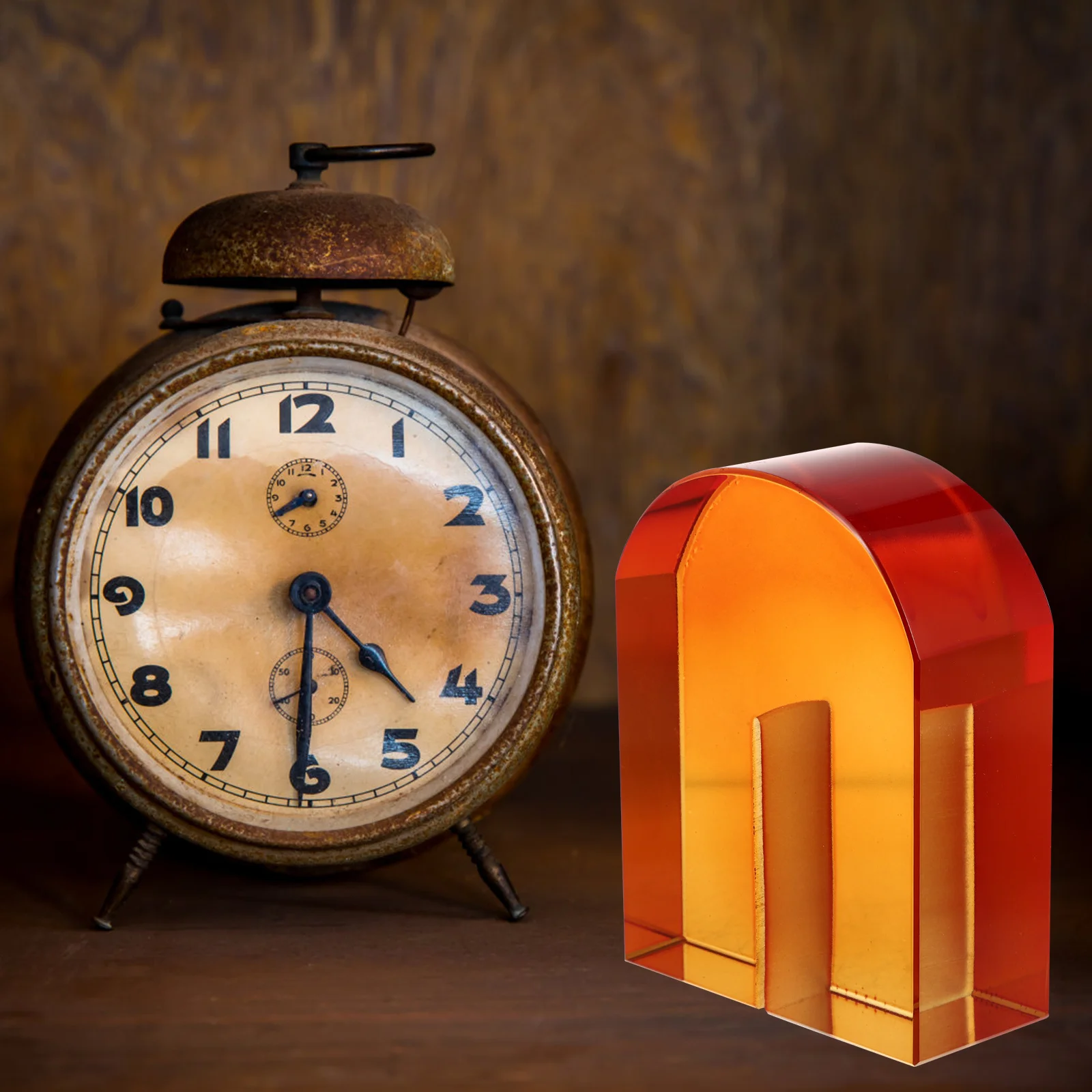 

1Pcs Crystal Bookend Decorative Book Stand Desk Storage Holder for Books Documents Office Home Library Gift Ornament