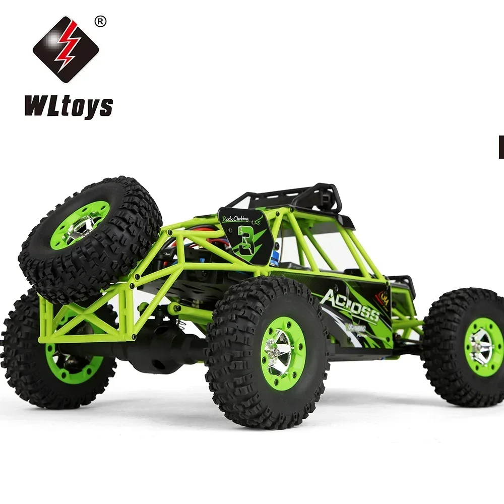 WLtoys WL 12428 1/12 4WD RC Racing Car High Speed Off-Road Remote Control Alloy Climbing Truck LED Light Buggy Toys Kids Gift