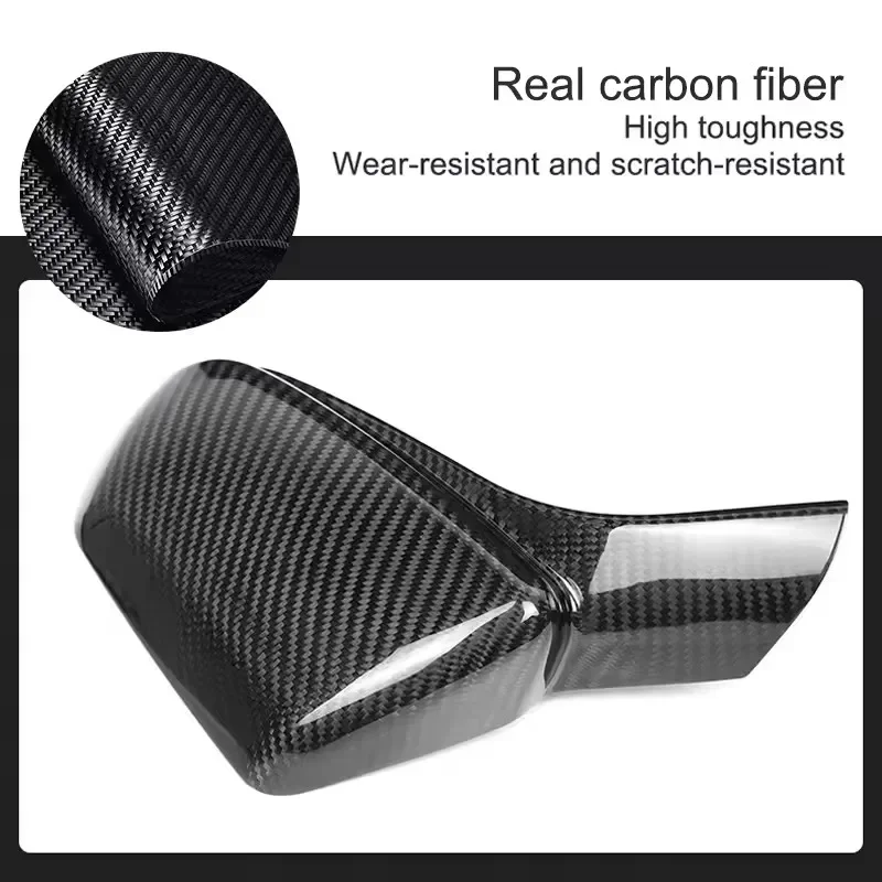 لسيارة شيفروليه كامارو ألياف الكربون الجافة 2010-2023 مرآة الرؤية الخلفية غطاء حماية مزخرف ملصق تعديل الملحقات