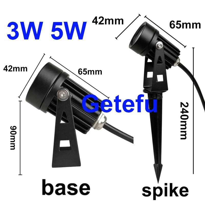 Gartenleuchten für den Außenbereich, LED-Rasenlampe, 220 V, 110 V, 12 V, 7 W, 10 W, Landschafts-Spike-Glühbirne, wasserdicht, IP65, Weg, Garten, Hof, Strahler, 24 V – Detail 4