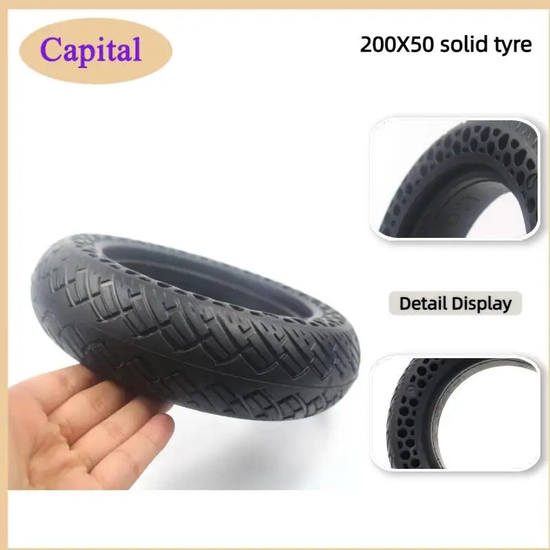 

Шина 200X50, 8-дюймовая сплошная шина для аксессуаров для электрических скутеров, взрывозащищенные бескамерные шины, отверстия для пчелиного улья, амортизация