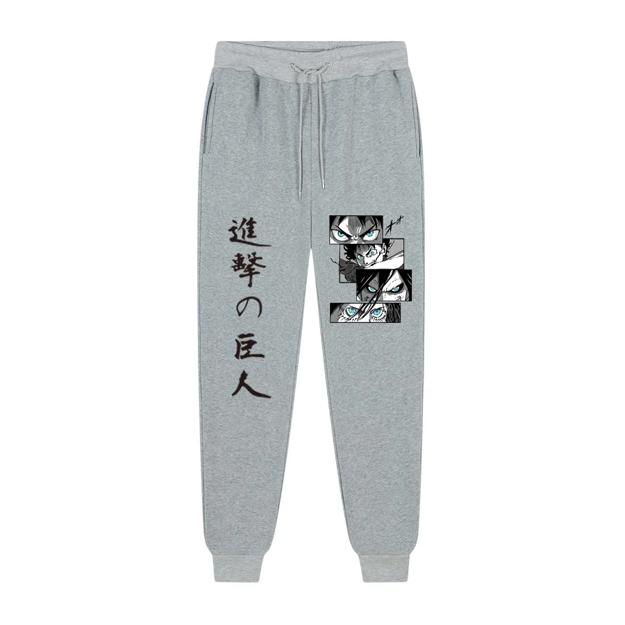 2022 Anime Attack on Titan Fashion Print PatchworkPants Harajuku Men\'s Pants Joggers Male Trousers Casual Sweatpants Sweatpants