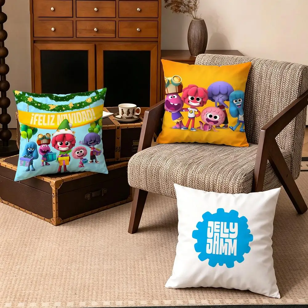 IP-Jelly JammS Cushion Cover Soft Velvet Cushion Cover Set 4Pcs 50x50 45x45 Zipper Pillowcase for Home Decor