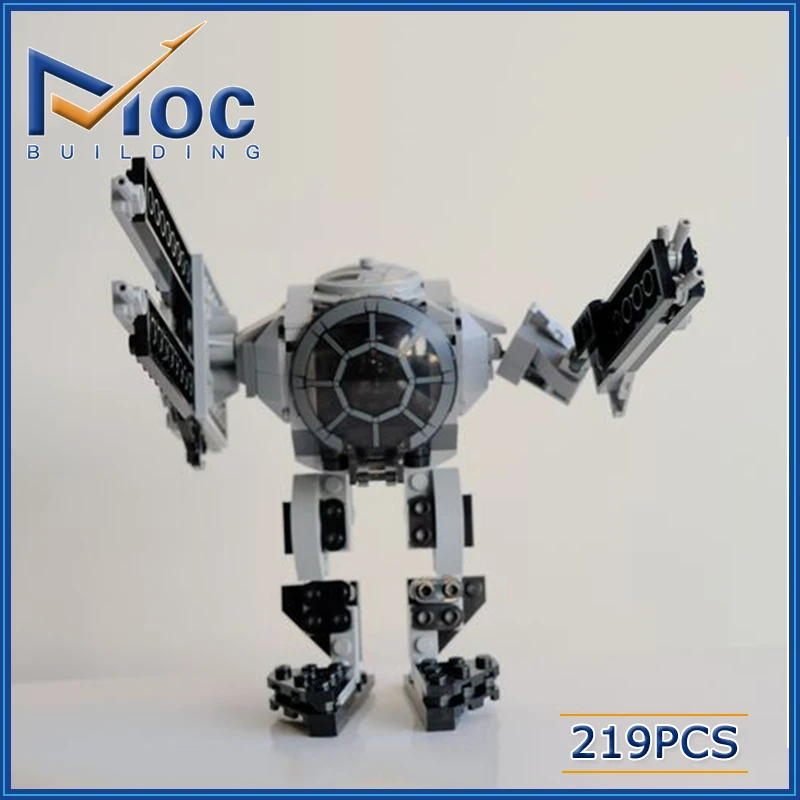 Serie de películas espacial UCS 75300, bloques de construcción MOC de combate Imperial, modelo militar, montaje DIY, ladrillos, colección de juguetes, regalo de exhibición