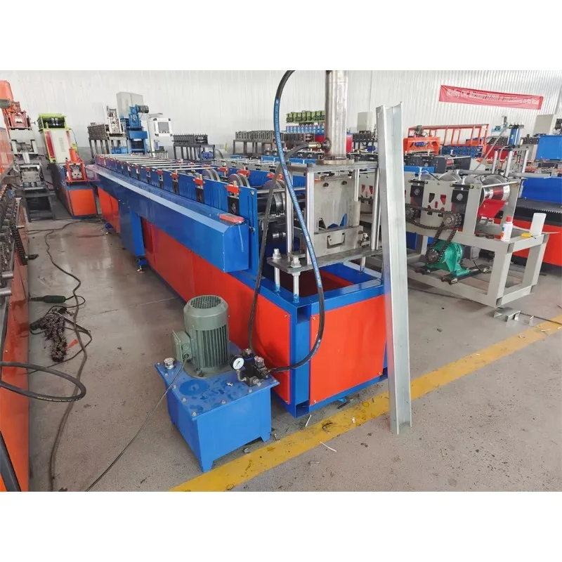 Cold Form Steel Purlins Light Gauge Cee Section Roll Former Galvanized C75 Lip Channel C Z Purlin Roll Forming Machine