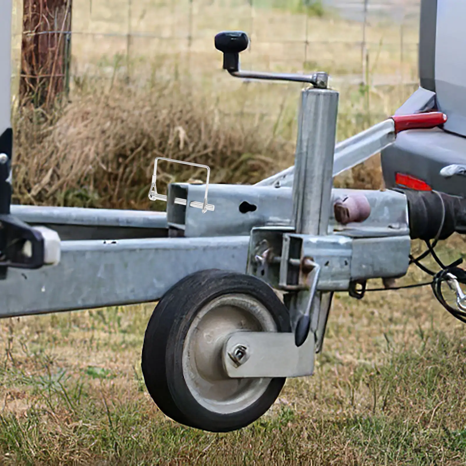 

Hitch Pin Solid Galvanized Shaft Locking Coupler for Trailer Towing Safety Heavy Duty Wire Retainer Hitch Pin Wire Retainer