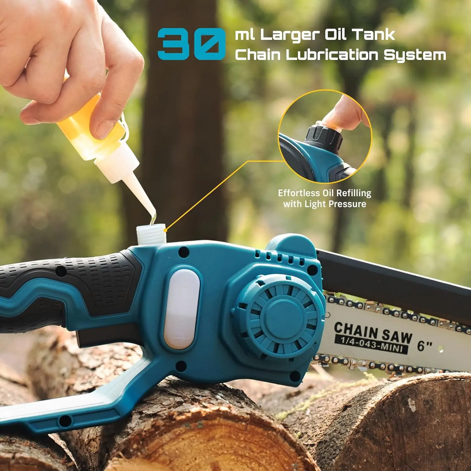 SEESII 2-in-1 6' Brushless Electric Saw & 33mm Pruning Shears Cordless Combo for Wood Cutting/Branch Trimming Gardening Tools for Makita 18V Battery Pin
