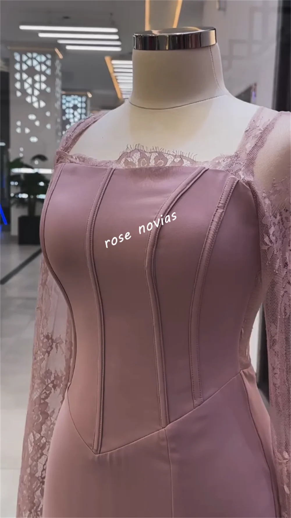 Personalizado jérsei renda pescoço quadrado trompete vestidos longos sob medida ocasião mulher elegante festa de casamento vestido de noite alta qualidade