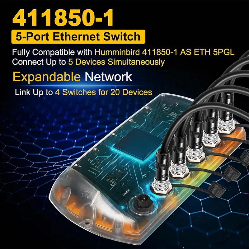 411850-1 AS ETH 5PGL Ethernet - огляд і ціна Fish Finder Cable