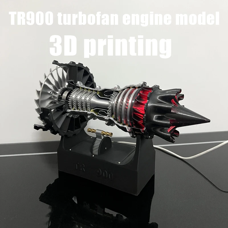 

TR900 Upgraded Aircraft Turbofan Engine Model 3D Printed Jet Engine Toy