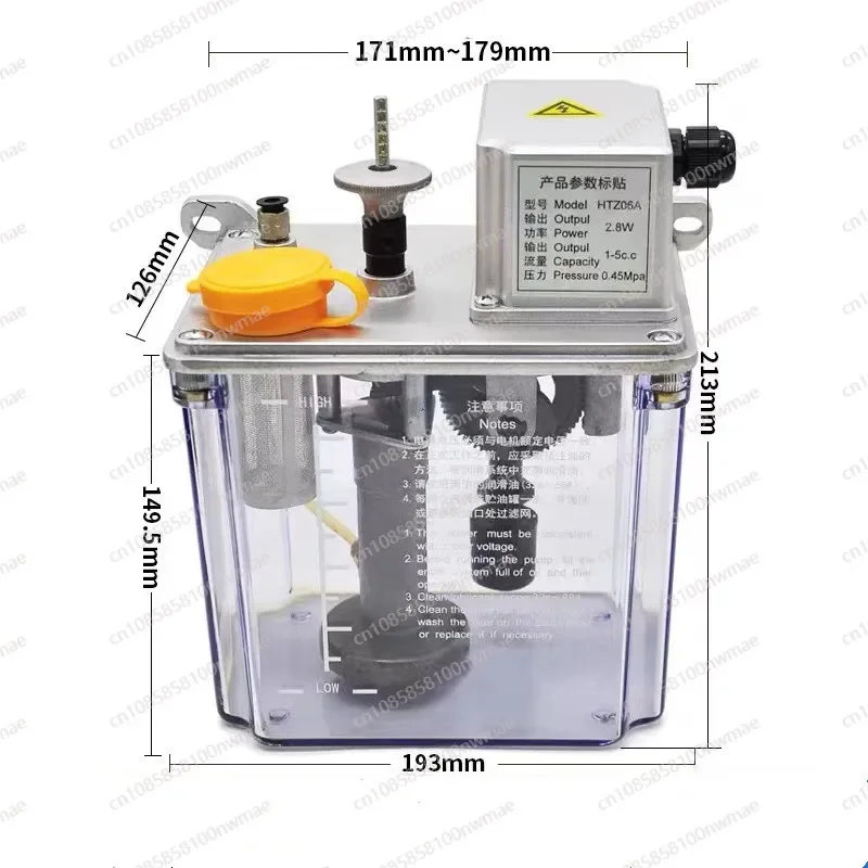 220V Electric Intermittent Lubrication Pump Automatic CNC Machine Tool Lubricator Lathe Milling Machine Lubricating Oil Pump