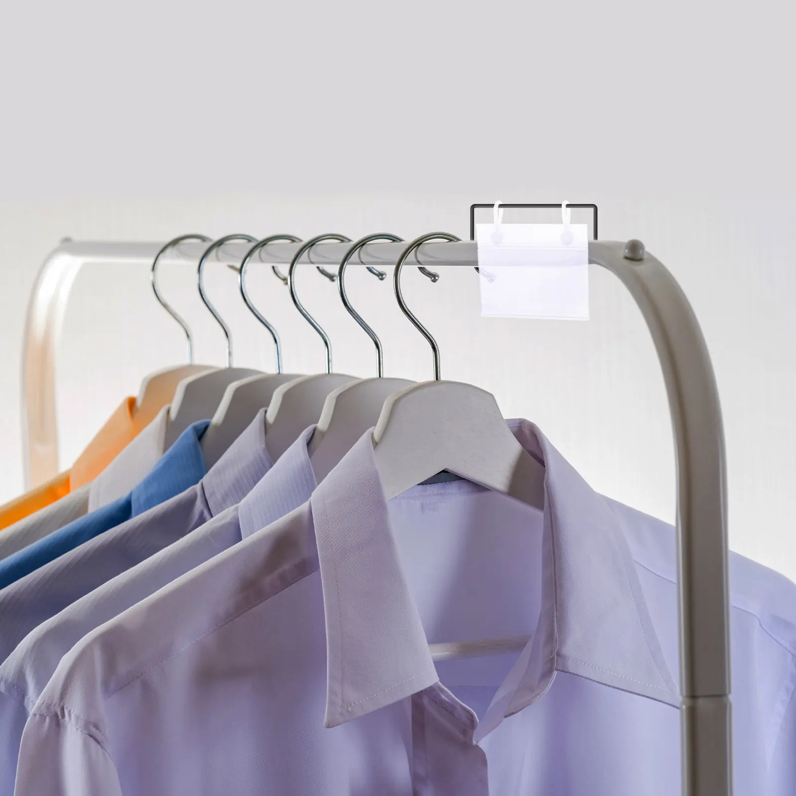 50Pcs PVC Price Tag Holder Transparent Shelf Label Display Stand for Supermarket Retail Store Merchandise Sign Holder view 2
