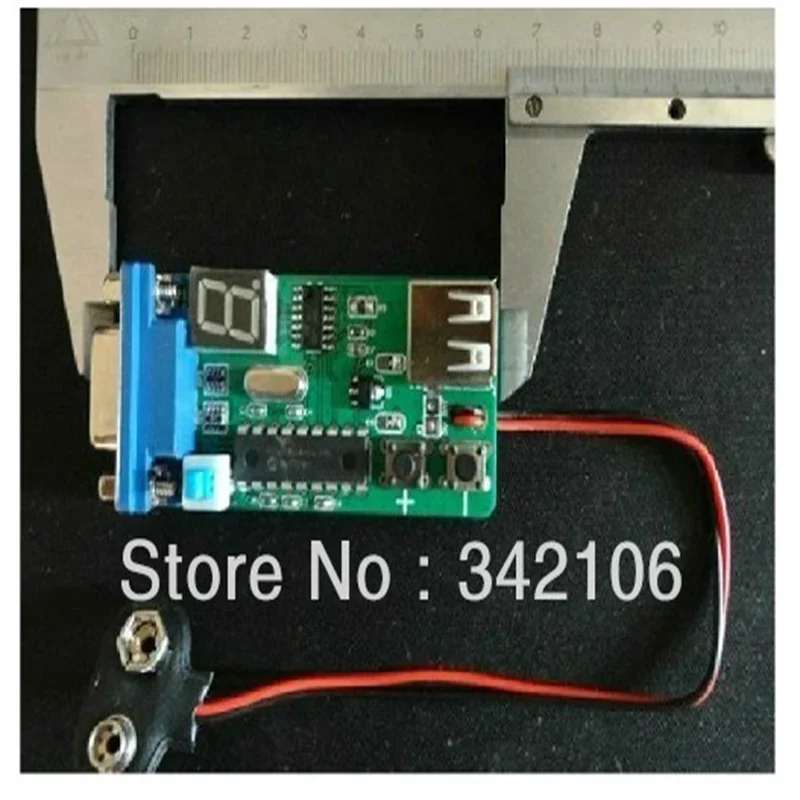 Virtual  VGA Signal Generator Board Battery and USB-powered LCD 15 Modes Detected Source