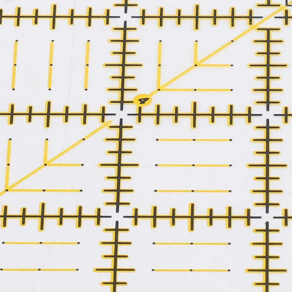 Durable 6.5x6.5in Square Quilting Ruler Transparent Acrylic Quilting Template Patchwork Sewing Tool Hand Craft