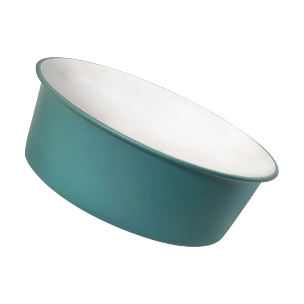 

Thickened Large Round Plastic Foot Soak Tub Stylish Color Block Design Nonslip Base Durable Foot Bath Basin Salon Home Use
