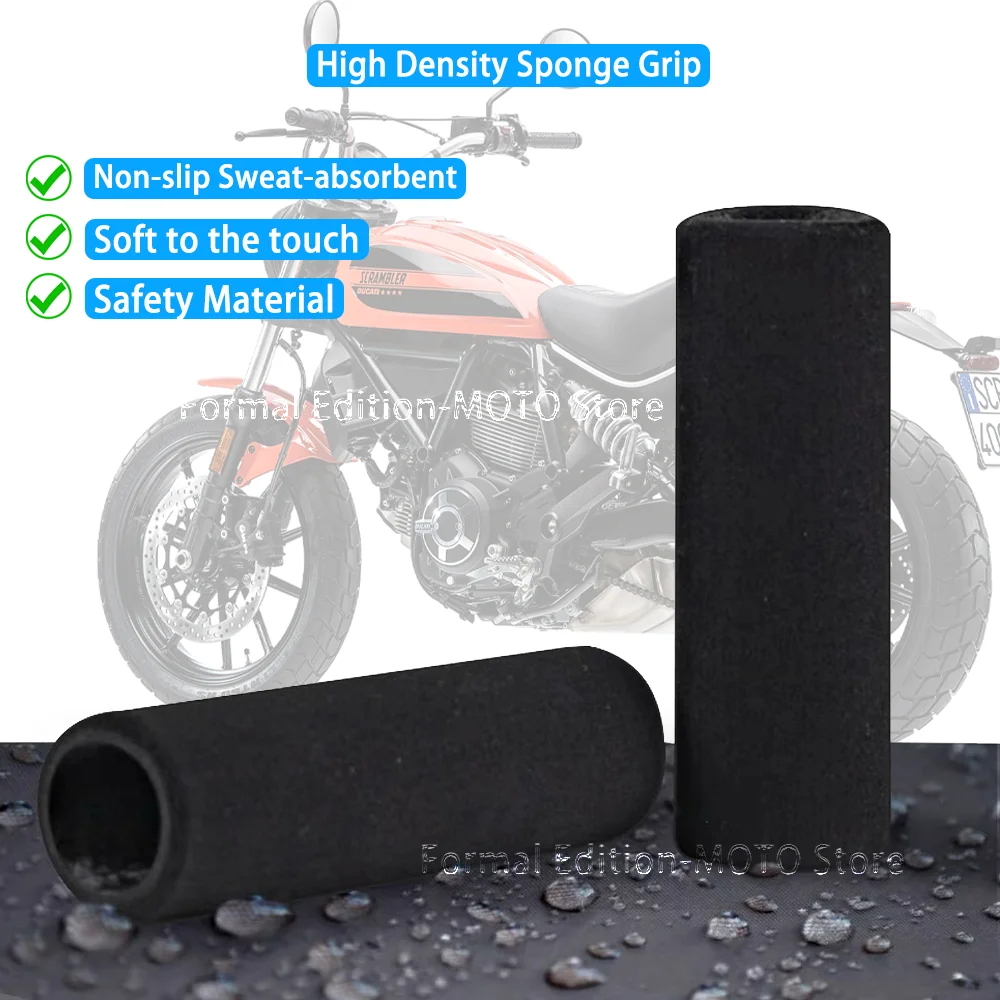 Motorcycle Sponge Grip Shockproof Non-slip Handlebar Grip Sponge Cover for DUCATI Scrambler1100 scrambler400 scrambler 800