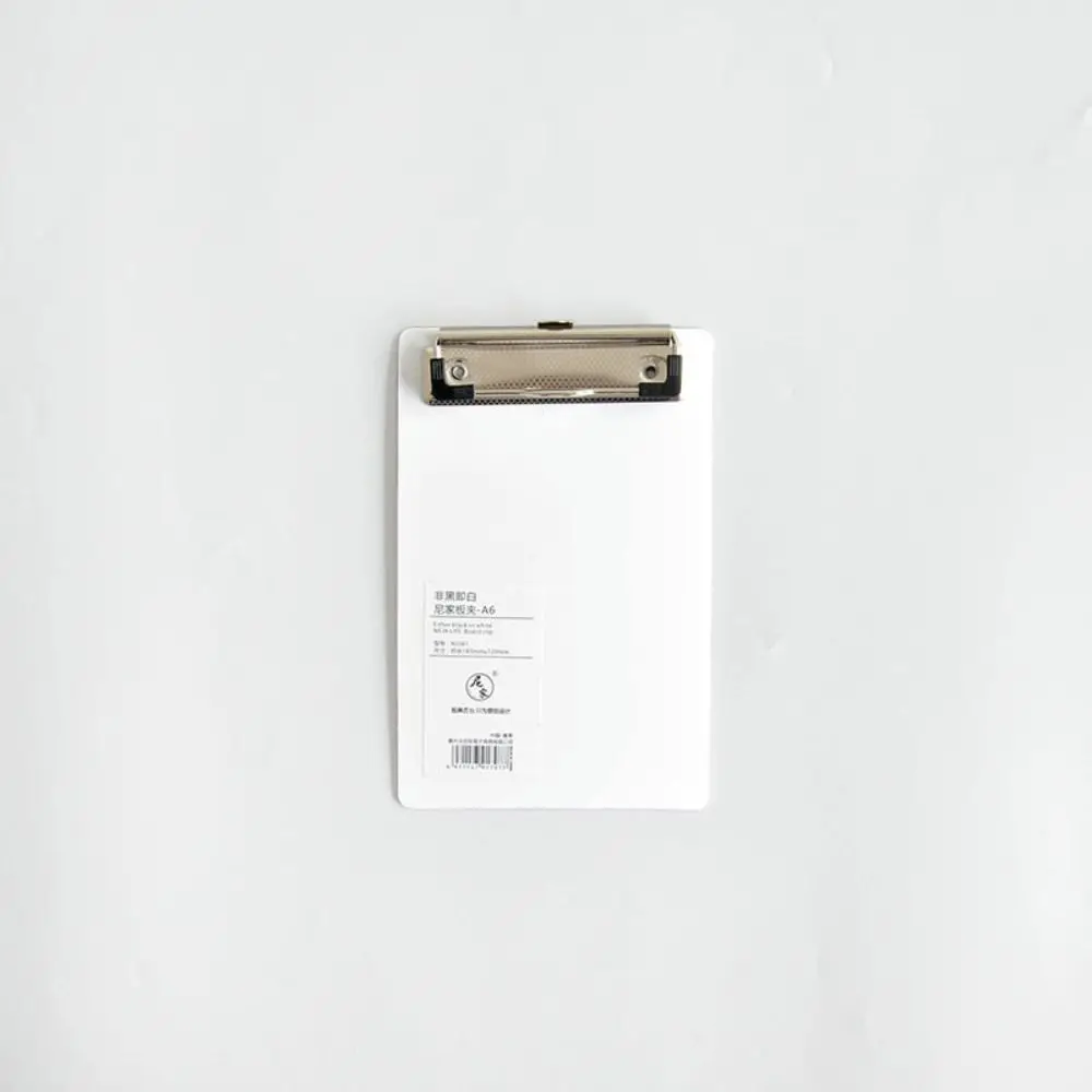 Con perfil bajo Clip dorado A4 A5 A6 carpeta de archivos hoja de escritura almohadilla tableta de escritura portapapeles carpeta de documentos negro blanco