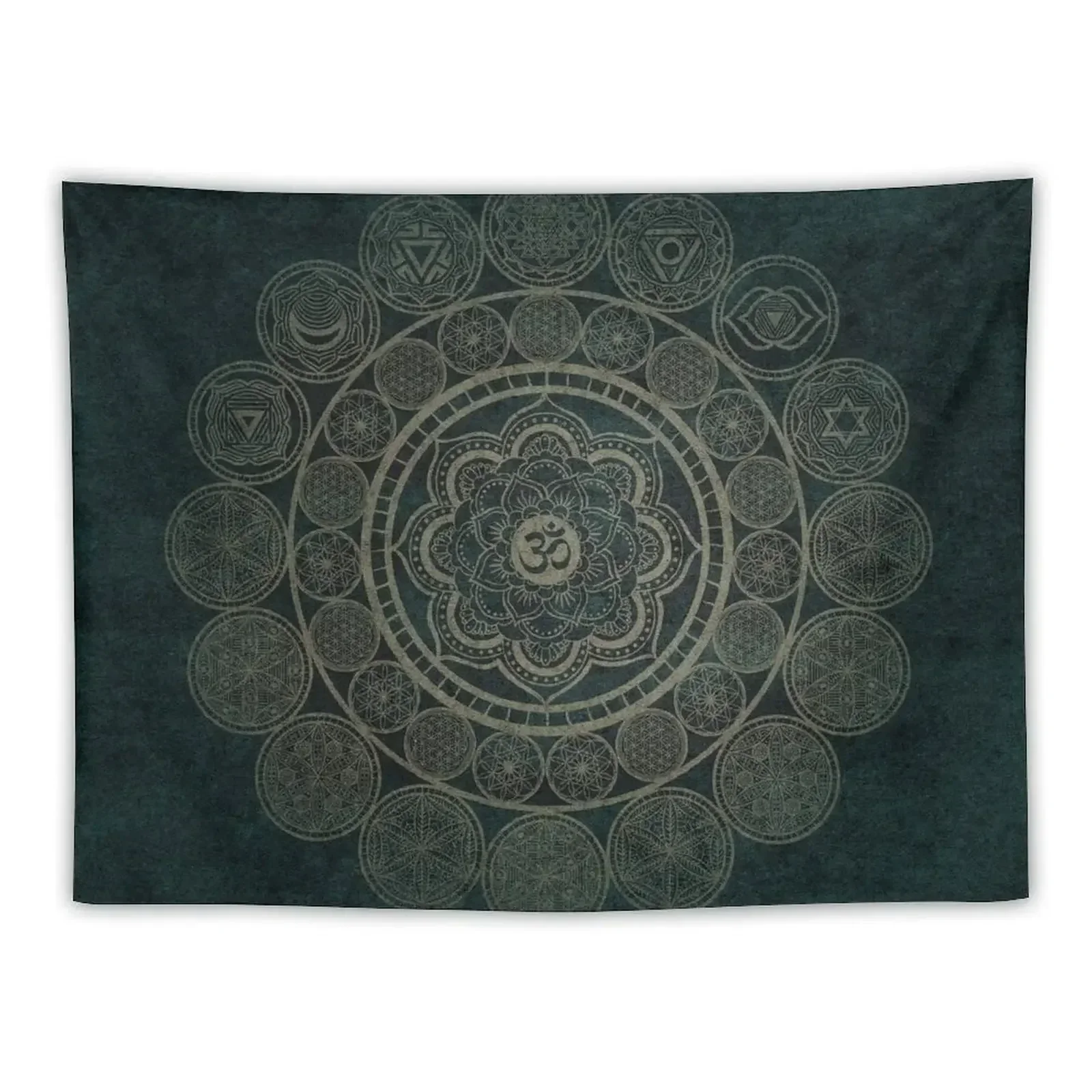 Sacred Geometry - Circular Connections Tapestry Wall Tapestries Wallpaper Bedroom Decor Home Wall Hanging Tapestry