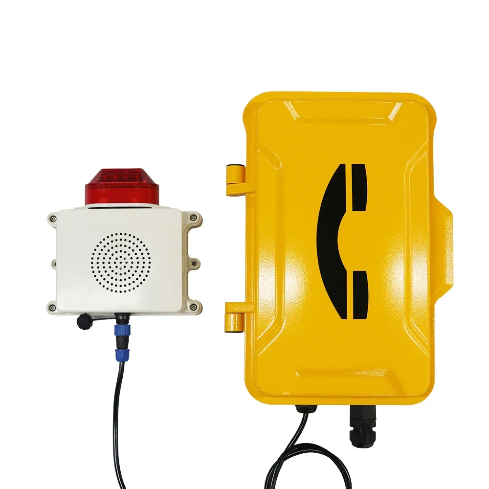 Emergency Broadcast Intercom Waterproof Industrial SIP Amplifying Alarm Telephone