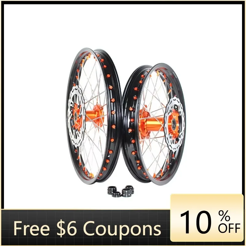 Cerchioni in lega per moto CNC billet su misura STLF Set di ruote da 18/21 pollici per motocross
