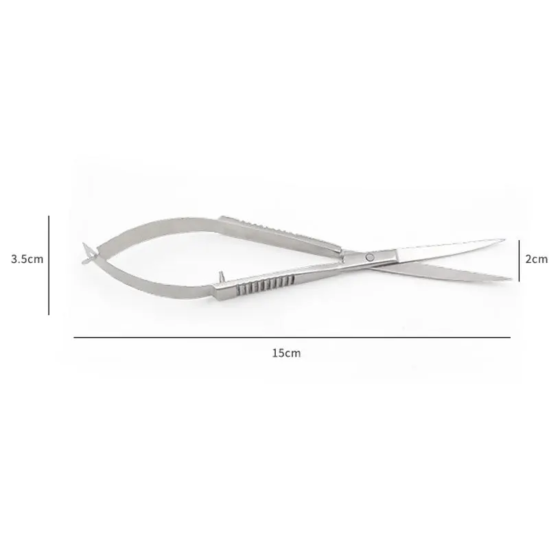 Tijeras de resorte de acero inoxidable para acuario, Herramientas de limpieza antideslizantes para plantas de pecera, hierba