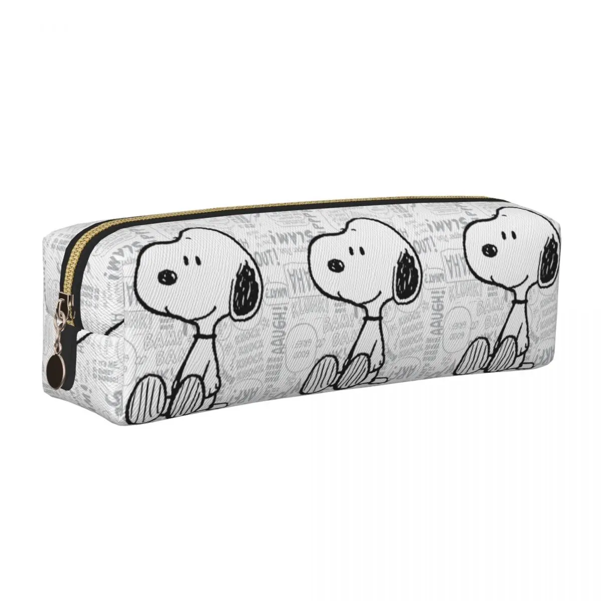 

Snoopy On черно-белые пеналы в стиле комиксов, классический держатель для ручек с мультяшной собакой, сумка для студентов, школьные косметические пеналы