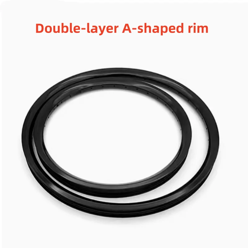 Double-Layer Widened Aluminum Alloy Disc Brake, Road Bike Ring, Bicycle Hub, 32 Hole, 36 Hole, BMX, 20/24 Inch