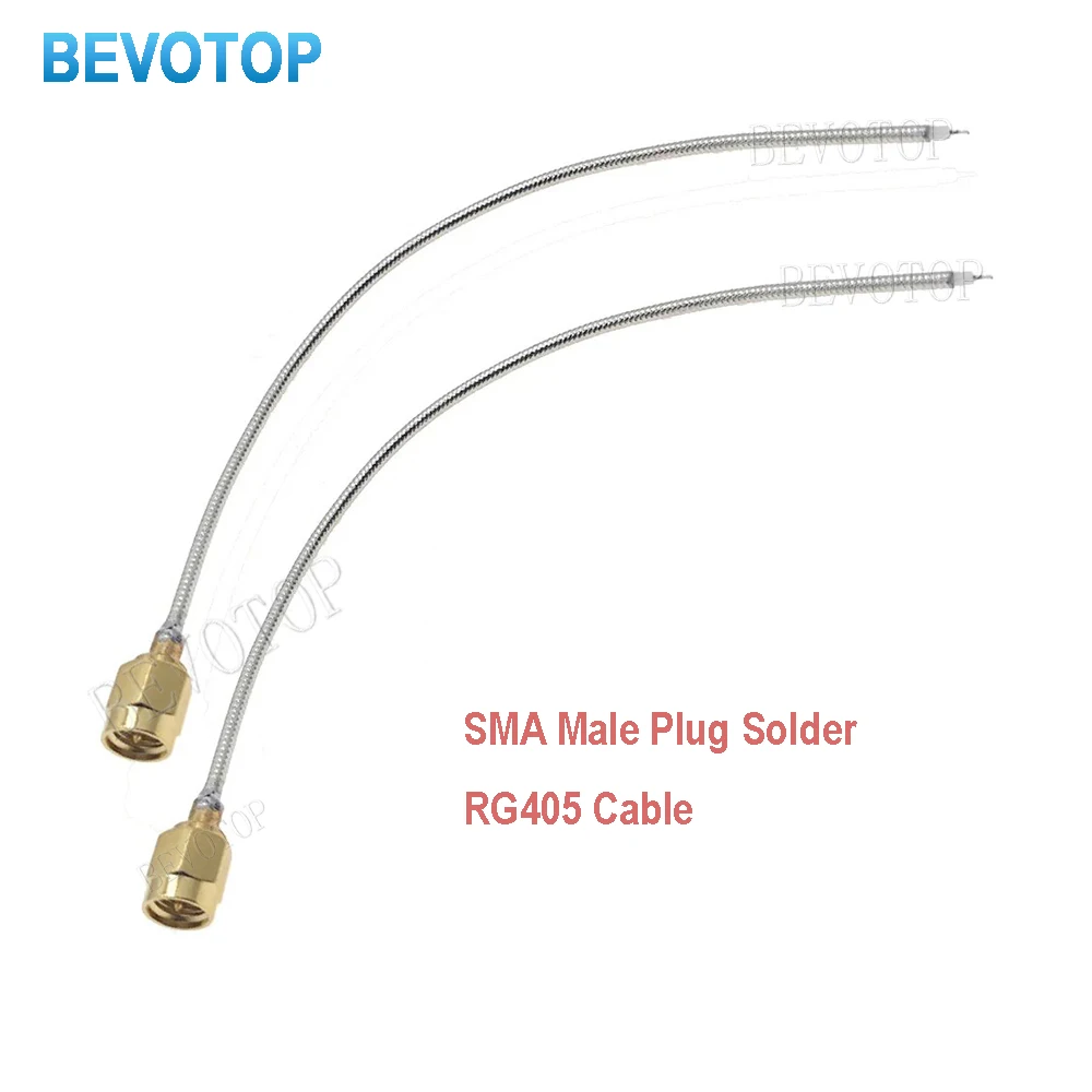 1PCS SMA Male Plug Solder to Open For Semi-Rigid RG405 SMA Pigtail Cable RF Coaxial Connector Plug 086 50ohm
