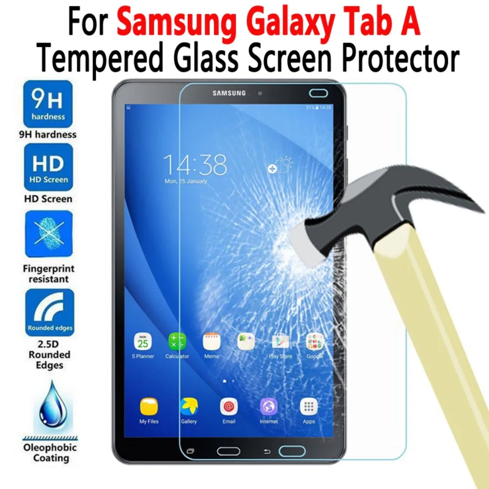 Tempered Glass Screen Protector for Samung Galaxy Tab A 7.0 8.0 9.7 10.1 10.5 T550 T510 580 T585 T280 T350 T380 T385 P580 P200