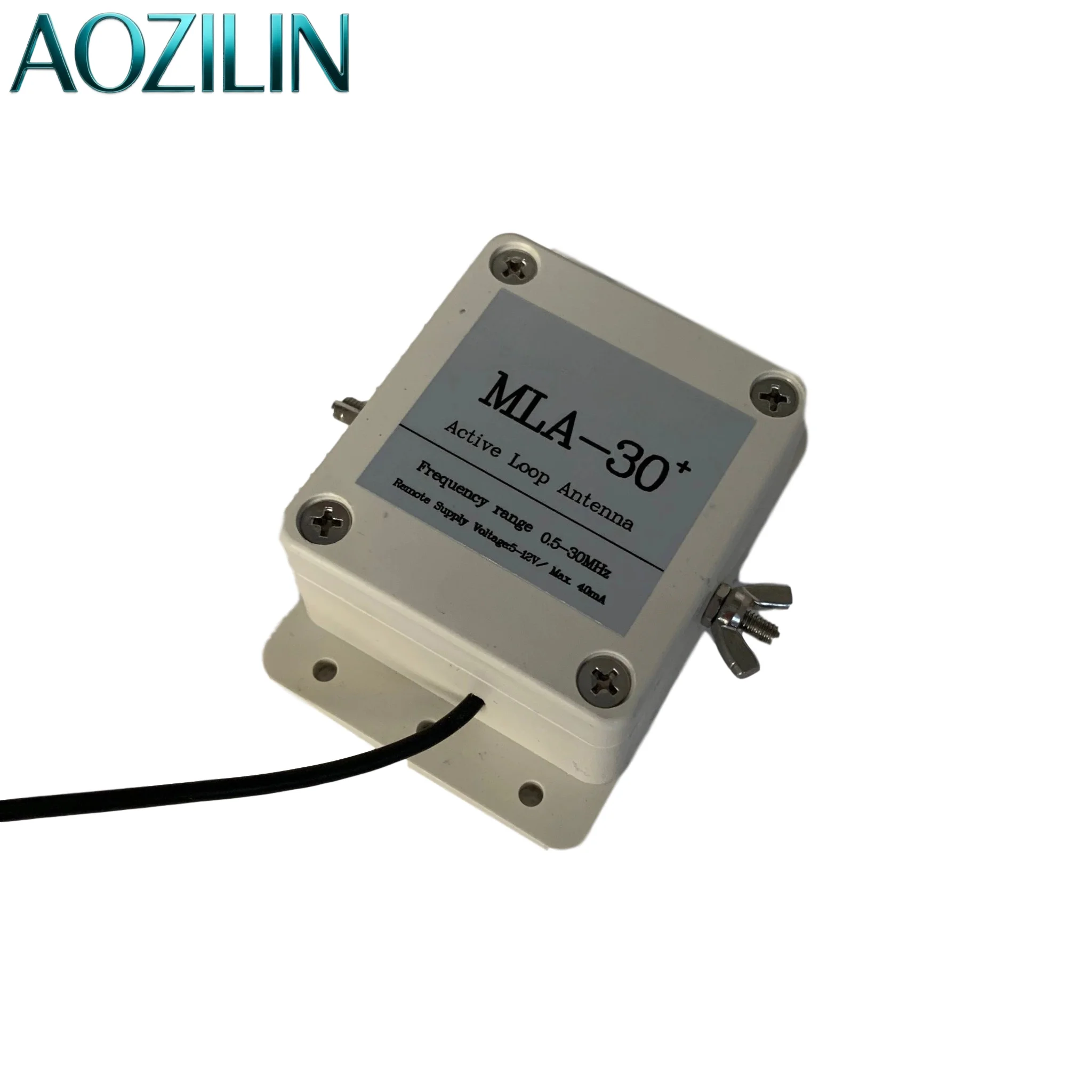 AOZILIN MLA-30+ Active Loop Receiving Antenna 0.5-30MHz Low Noise MW SW Shortwave Radio Balcony Installation