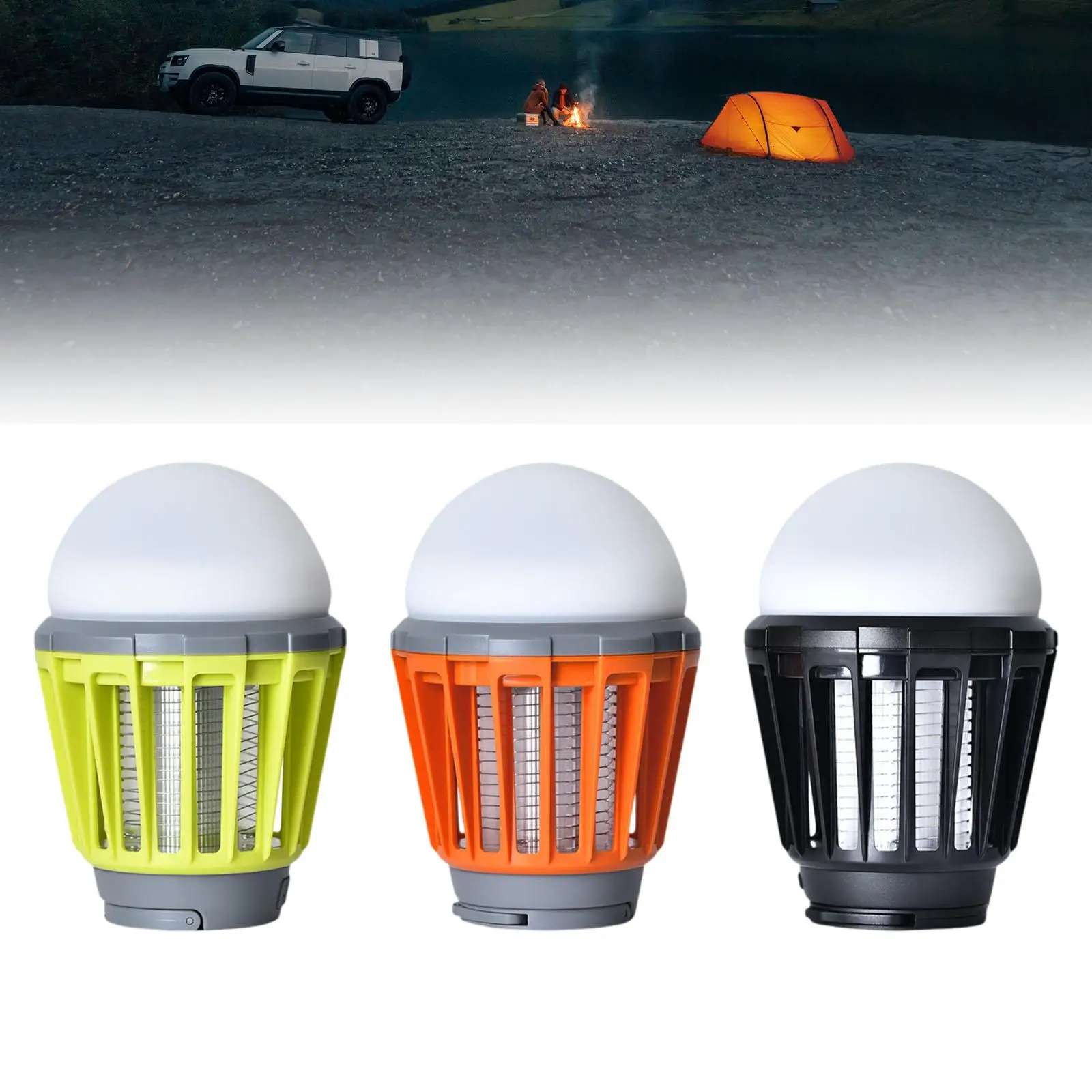 LED Camping Lantern Adjustable Brightness USB Rechargeable Camping Lamp Hanging Tent Light for Hiking Outdoor Stall Canopy Tent