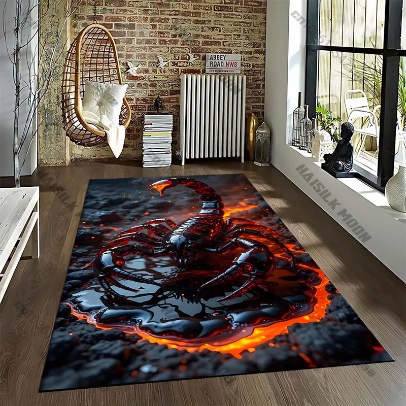 

15-размерный коврик Скорпион Созвездие Скорпион, ковер для гостиной, спальни, дивана, коврик для двери, нескользящий напольный коврик