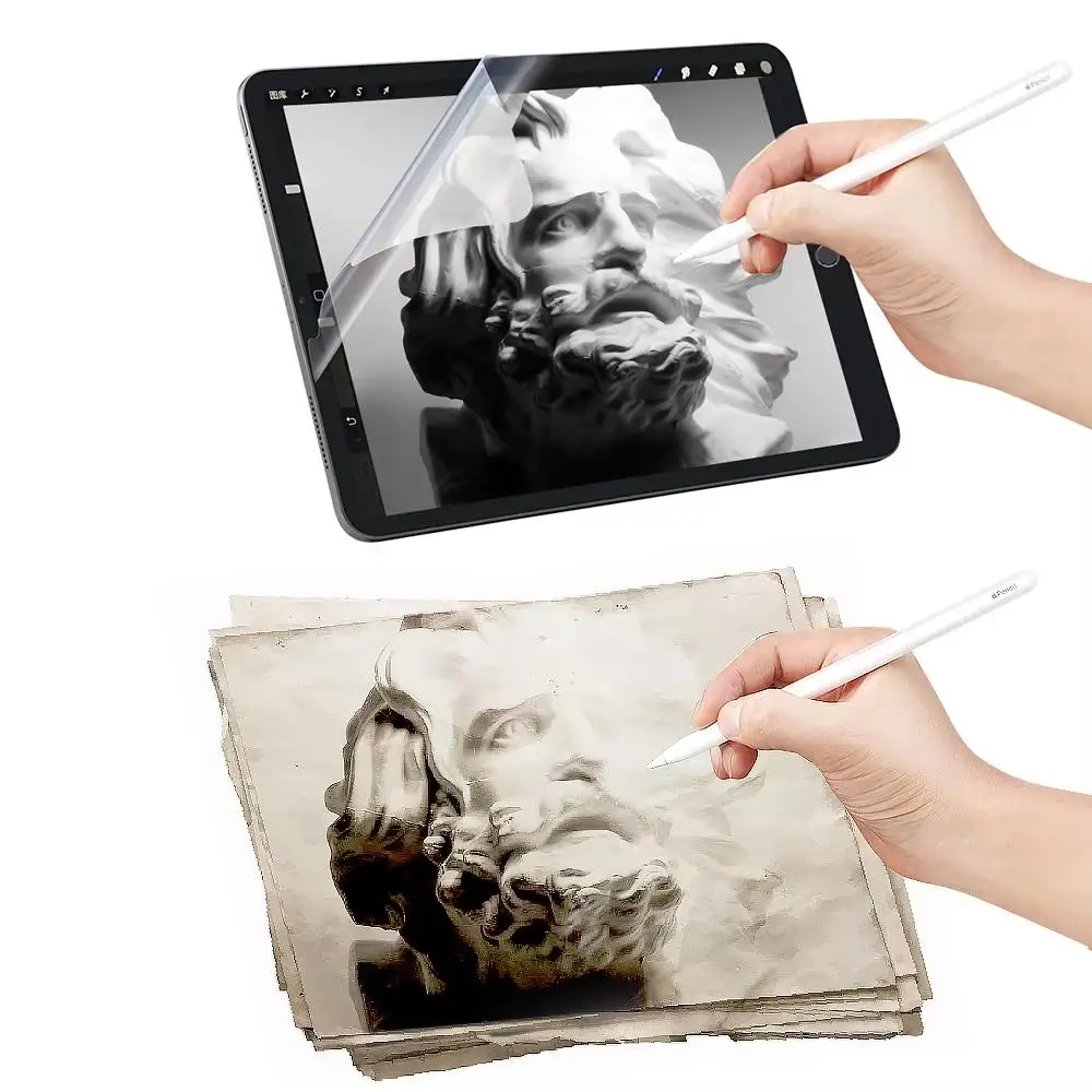 1Pcs Paper Feel Like Screen Protector For ipad 10 12th Gen 10.9 A14 Air4 Air5 M2 Air6 Air7 Air8 11 M4 Pro11 M5 Pro Air3 10.5