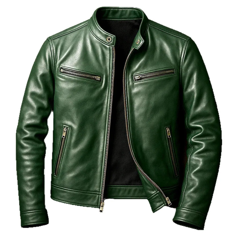Men's Winter Motorcycle Men's PU Jacket Fashion Slim Jacket Men's Jacket Thickened motorcycle accessories S-5XL size