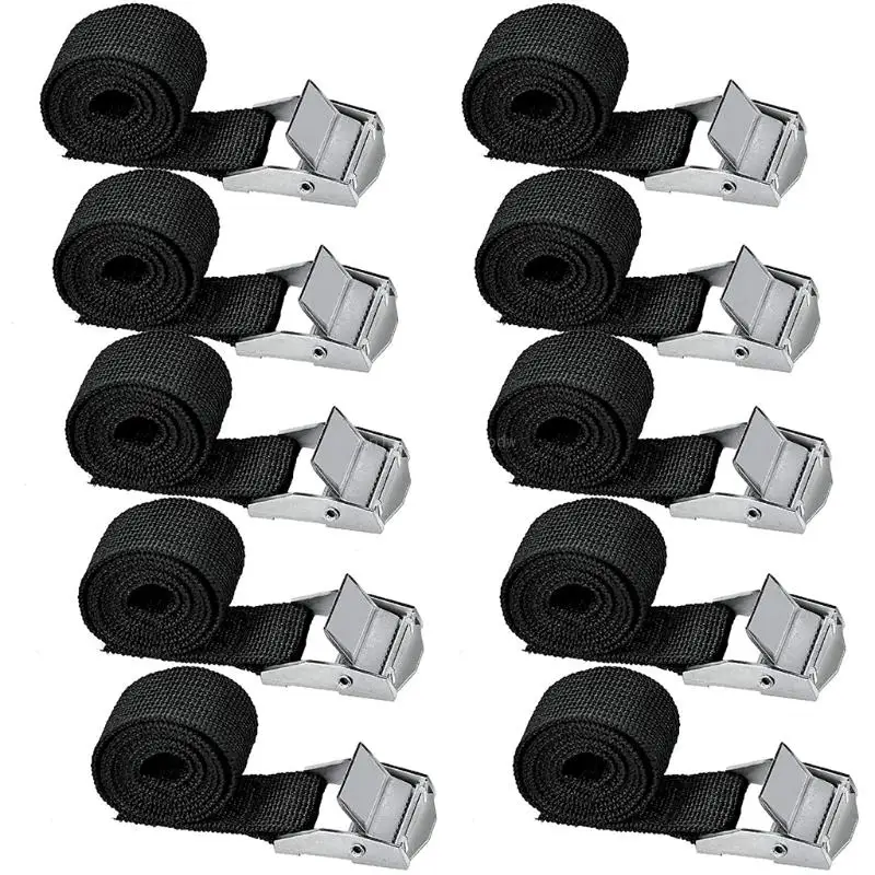 Pack of 10 Tie-down Straps Heavy Duty Lashing Straps for Motor Fixing