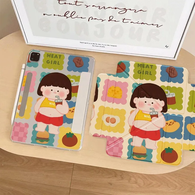 Cute Little Girl New Magnetic Attraction Fundas for IPad Air 5 4 10.9 Cases 2021 10.2 7/8/9 Generation 2020 Pro 11 IPad 10th Gen