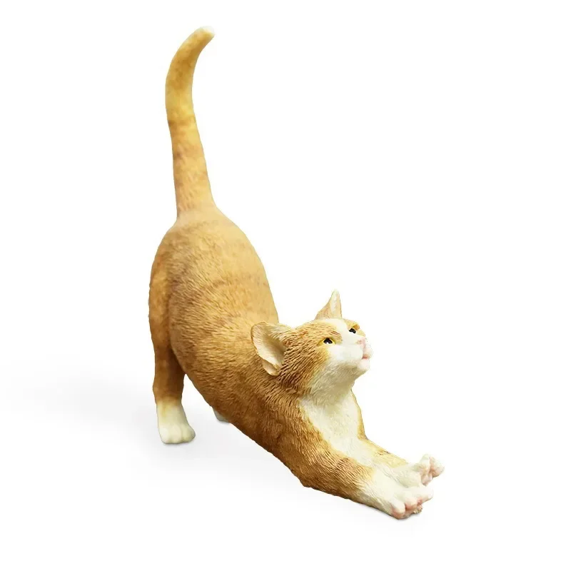 

Hard-haired simulation cat model, resin handicraft, suitable for holiday gifts