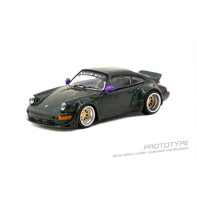 

PreSale TW 1:64 RWB 964 Green Diecast Car Model Collection Toys Tarmac Works