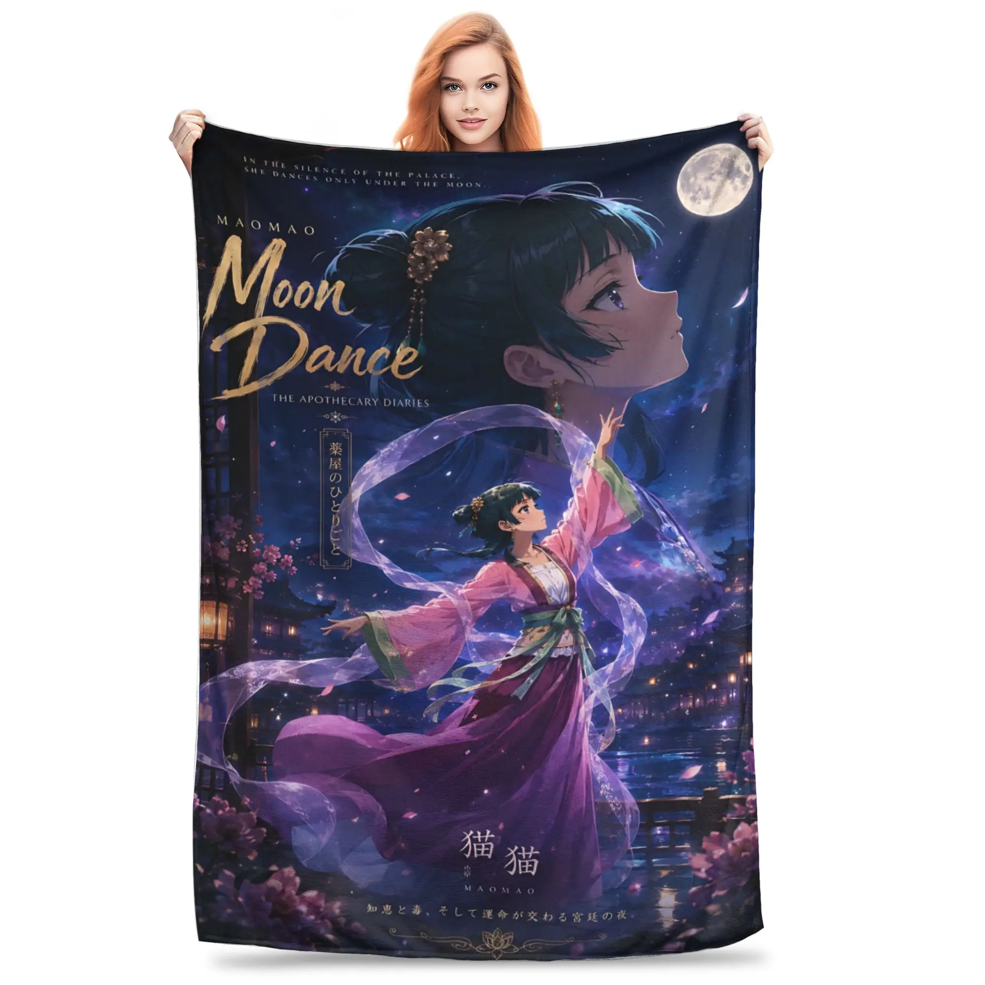 1PC home Cutecore Room Decor The Apothecary MAOMAO Blanket Throw Blanket  Novelty Warm Blanket All Season