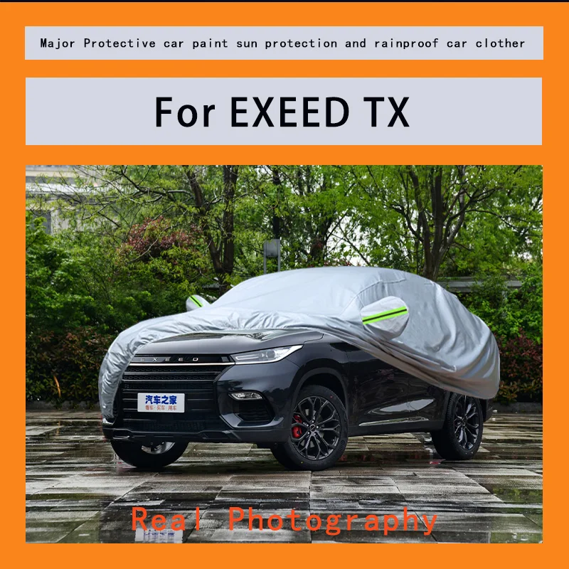 

﻿﻿For EXEED TX Car Covers Outdoor Waterproof Dustproof Sun Rain Snow Protection Thick Oxford Cloth Full Outer Cover