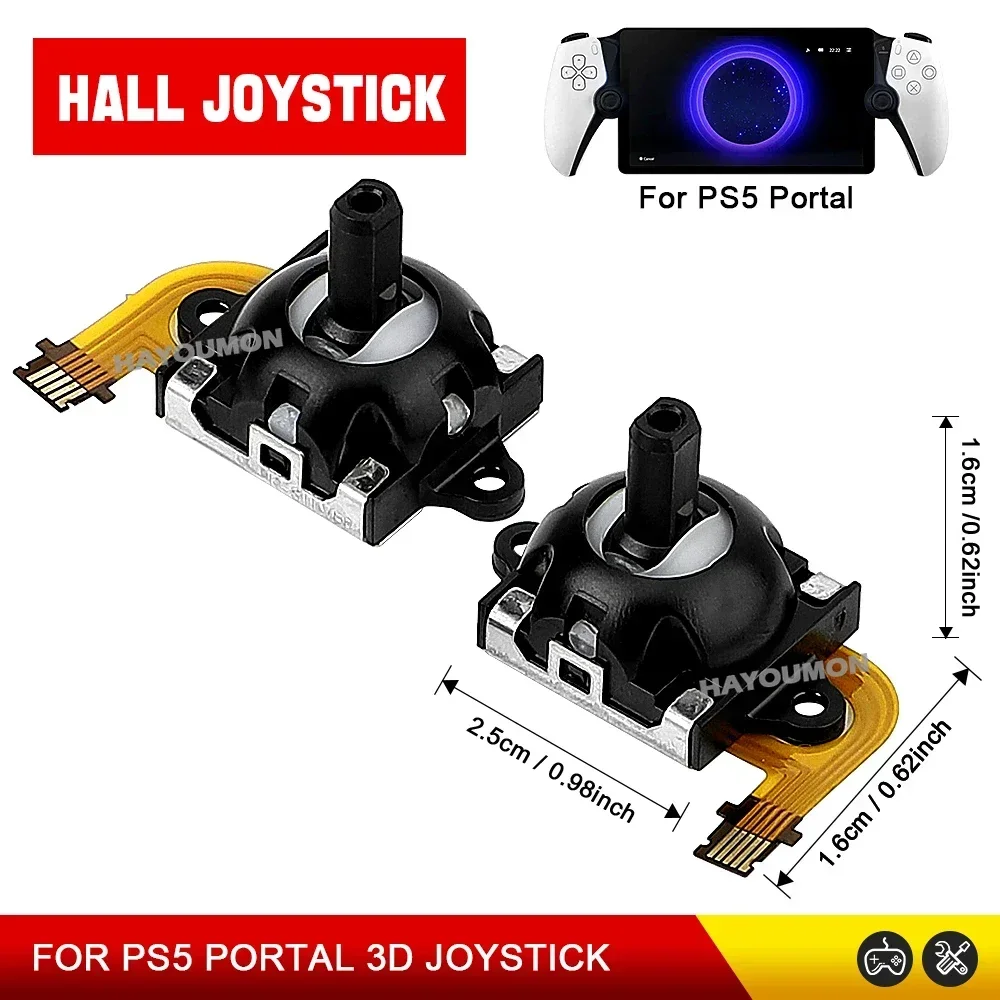 For PS Portal PS5 Portal Game Console Replacement Hall Effect Joystick Repairing 3D Analog Joystick Left Right Thumbstick view 6