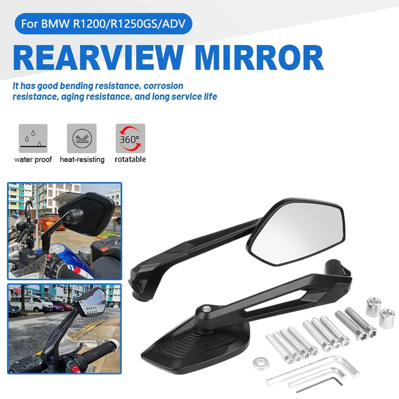 Rearview Mirror For BMW R 1250 GS F850GS R1200GS LC ADV Adventure Motorcycle NEW R1250 GS Accessories Side Rear View Mirror F750